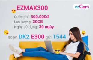 Bật mí cách đăng kí gói Ezmax300 vinaphone cho thuê bao ezcom