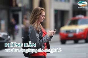 Hướng dẫn mua thêm dung lượng lượng 4G Viettel